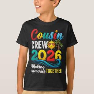 Camiseta Tripulação de primos férias de verão de 2026 na pr