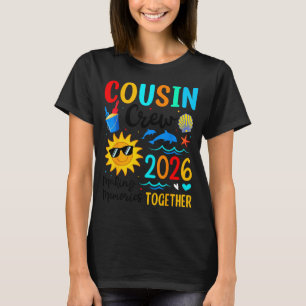 Camiseta Tripulação de primos férias de verão de 2026 na pr