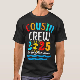 Camiseta Tripulação de Primos Férias de Verão na Praia da F