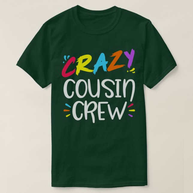 Camiseta Tripulação de primos malucos (Frente do Design)