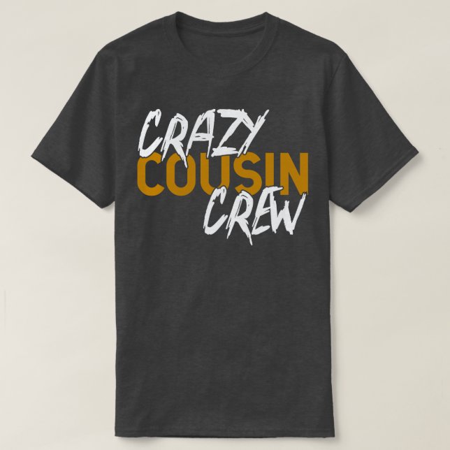 Camiseta Tripulação de primos malucos (Frente do Design)