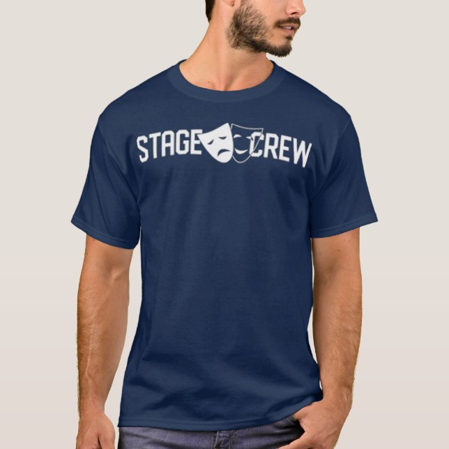 Camiseta Tripulação de Produção de Teatro de Comédia de pal (Frente)