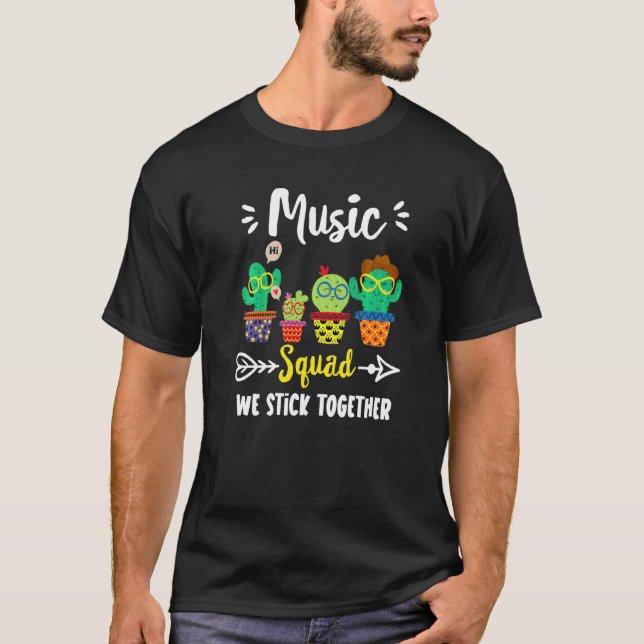Camiseta Tripulação de Professores de Música para Escolas d (Frente)