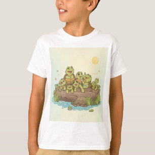 Camiseta Tripulação de Tartarugas Tomando Sol – Log Life Te