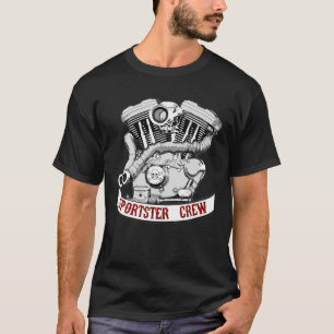 Camiseta Tripulação desportiva - Motor Evo - Gráfico Fronta