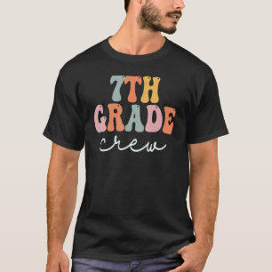 Camiseta Tripulação do 7 Retrô Mulheres Felizes Primeiro Di