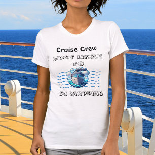 Camiseta Tripulação do Cute Cruise Mais Provável Teal Perso