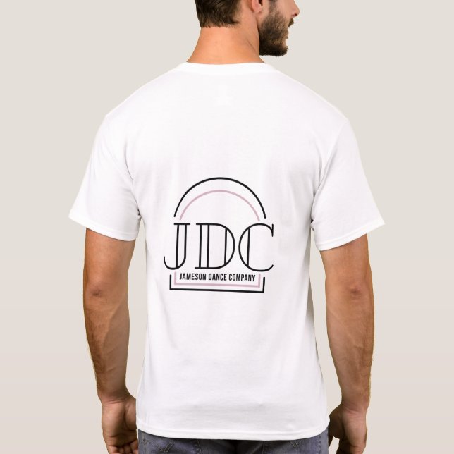 Camiseta Tripulação do Pai JDC, teia branca (Verso)