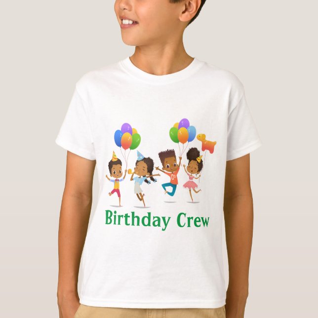 Camiseta Tripulação festa de aniversário  (Frente)