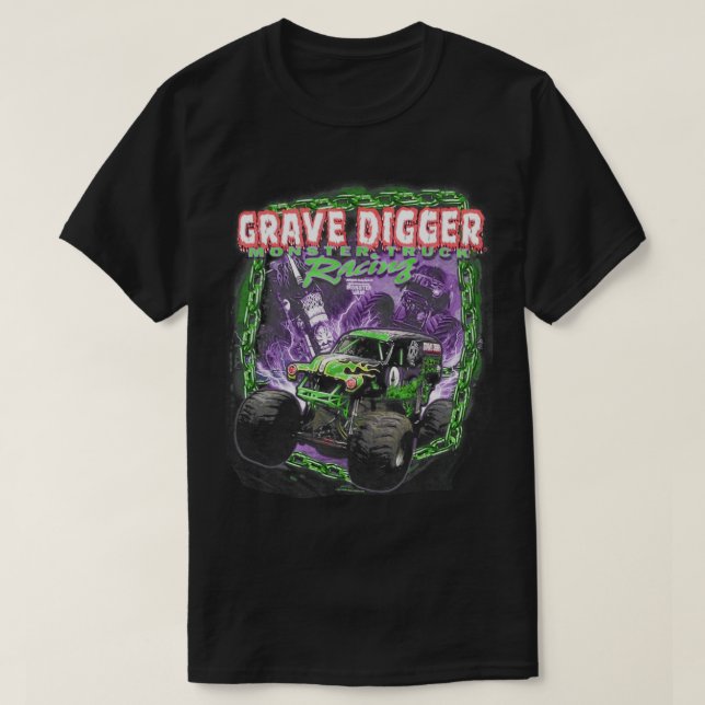 Camiseta Tripulação Monstro Grave Digger 2 (Frente do Design)