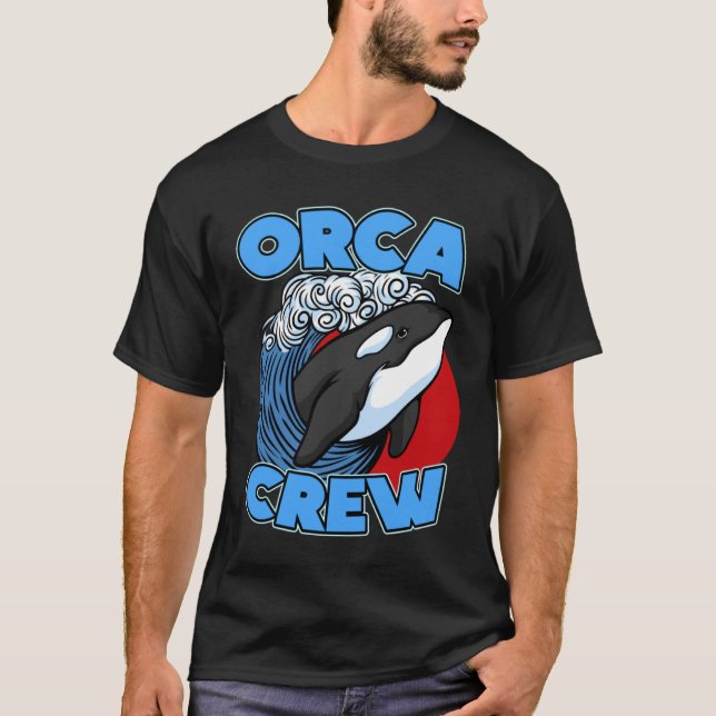 Camiseta Tripulação Orca Gráfica Orca Pun Orca (Frente)