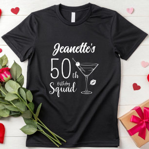 Camiseta Tripulação Personalizada de 40.º 50.º Aniversário,