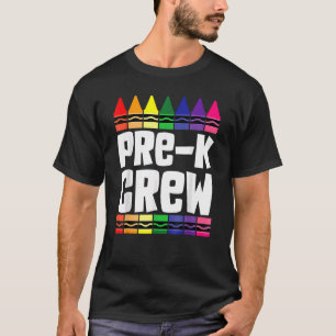 Camiseta Tripulação Pré-K De Volta Ao Professor
