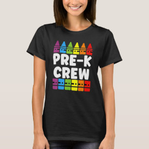 Camiseta Tripulação Pré-K De Volta Ao Professor
