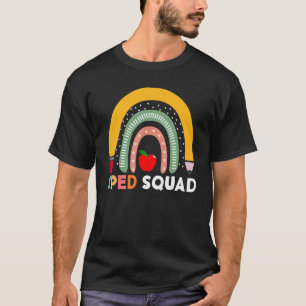 Camiseta Tripulação Sped Arco-Íris Professor Especial De Ed