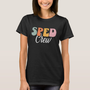 Camiseta Tripulação Sped Retro Groovy Vintage Feliz Primeir