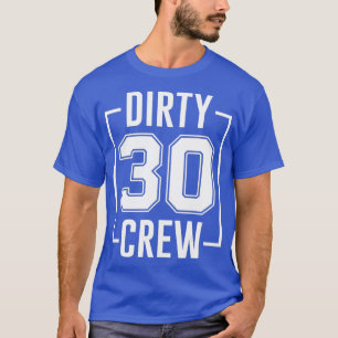 Camiseta Tripulação Suja 30 aniversário de 30 anos Esqua