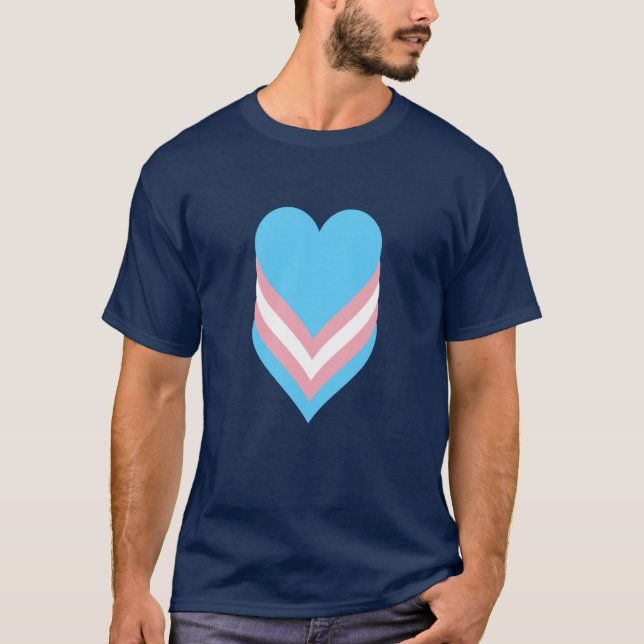 Camiseta Tripulações do orgulho transgênero (Frente)