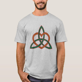 Camiseta Triquetra Celta Moderna em Toneladas Naturais