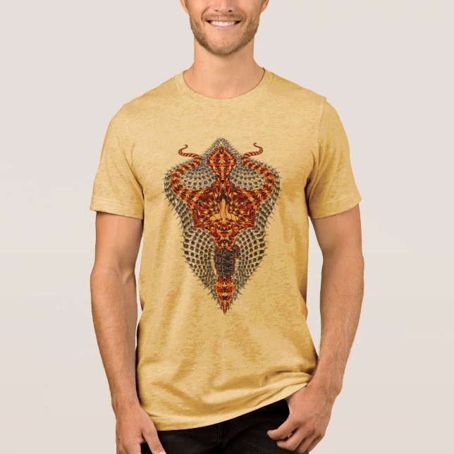 Camiseta Trishul Burnout Tee - Poder Espiritual Feroz (Frente)