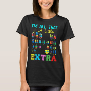 Camiseta Trisomy 21 XX Extra Chromosome Girl World Down Syn