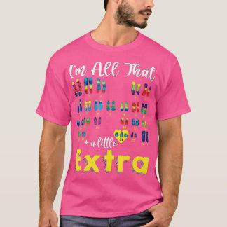 Camiseta Trisomy 21 XX Extra Chromosome Girl World Down Syn