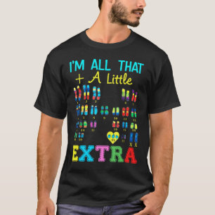 Camiseta Trisomy 21 XX Extra Chromosome Girl World Down Syn