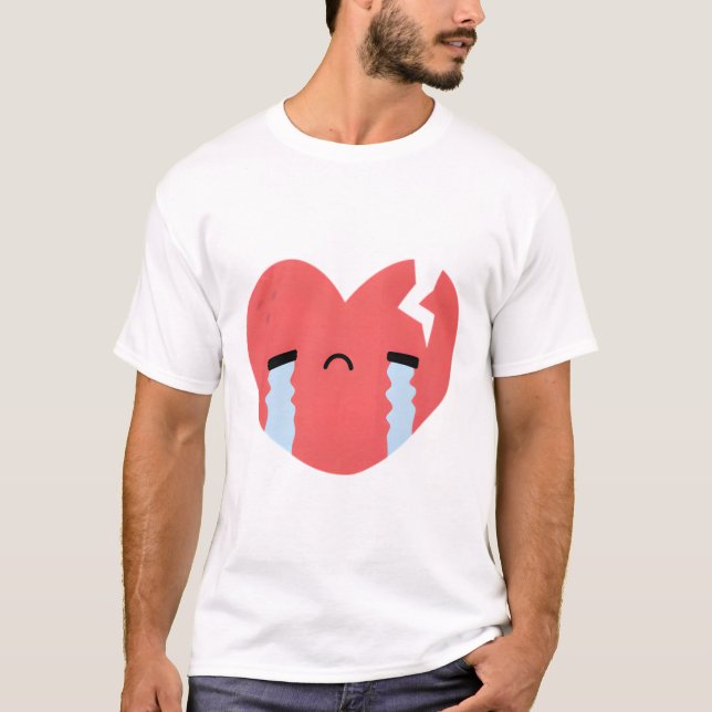 Camiseta Triste Chorando - Dodô Coração Quebrado (Frente)
