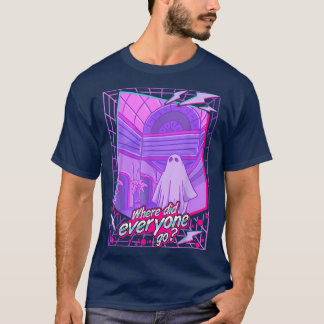 Camiseta Triste dos anos 1980, Vaporwave Ghost Sheet Ghost 