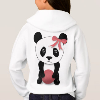 Camiseta Triste Panda Hoodie para meninas