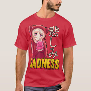 Camiseta Tristeza estética Otaku Cute Animes Weeb Lover
