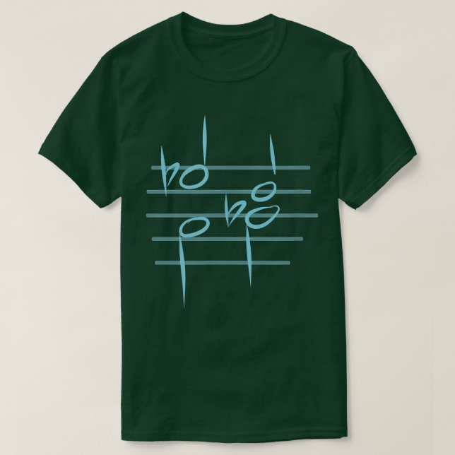 Camiseta TRITONE RESOLUTION funny music theory notation tee (Frente do Design)