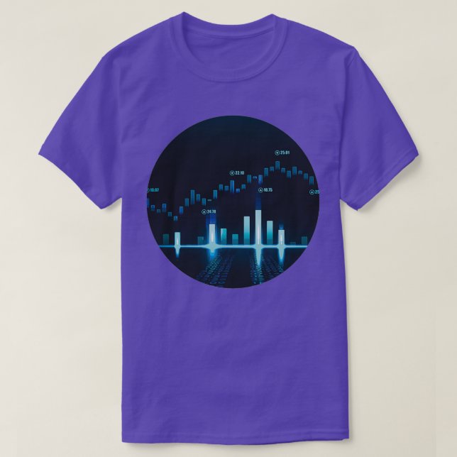 Camiseta Trituração desmedida Forex trading candlesticks ar (Frente do Design)