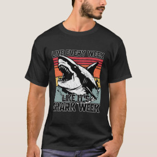 Camiseta Triturador-Amante de os animais do Oceano Tubarão