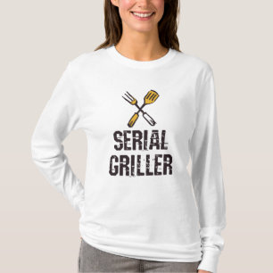 Camiseta Triturador principal do CHURRASCO Grill do grelhad