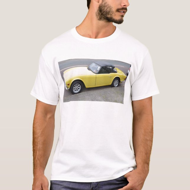 Camiseta Triumph clássico TR6 Sportscar (Frente)