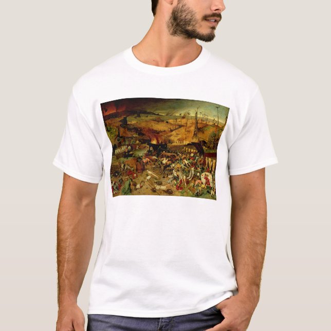 Camiseta Triumph da morte, c.1562 (óleo no painel) (Frente)