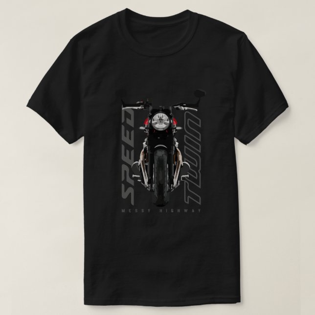 Camiseta Triumph Speed Twin 19 red fl (Frente do Design)