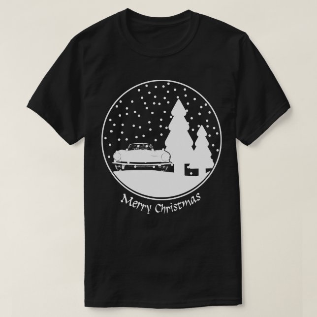 Camiseta Triumph Spitfire 1970 do Natal clássico britânico (Frente do Design)
