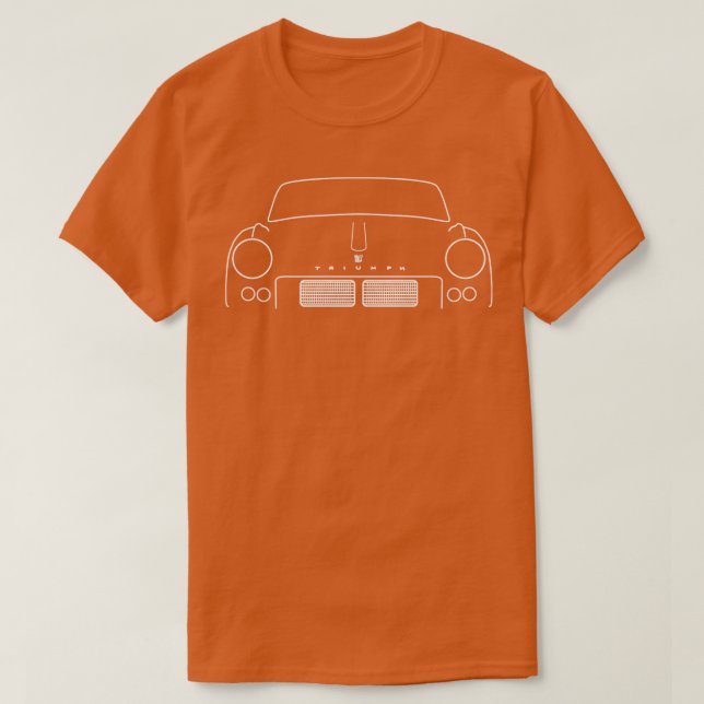 Camiseta Triumph Spitfire 4 Mk I 1960s clássico britânico w (Frente do Design)