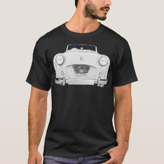 Camiseta Triumph TR2 1950s - clássico monocromo britânico