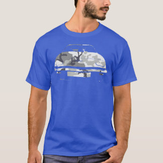 Camiseta Triumph TR7 clássico monoblock camo urbano britâni