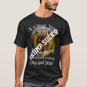 Camiseta Trmp Um Grande Ano Uma Festa Épica Leão Trump