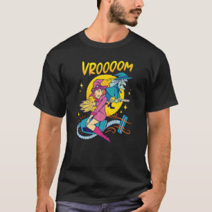 Camiseta Troca De Gráfico De Vassouras Ou De Limpeza De Vác