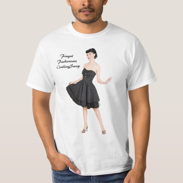 Camiseta Troca frugal da roupa do Fashionista (Frente)