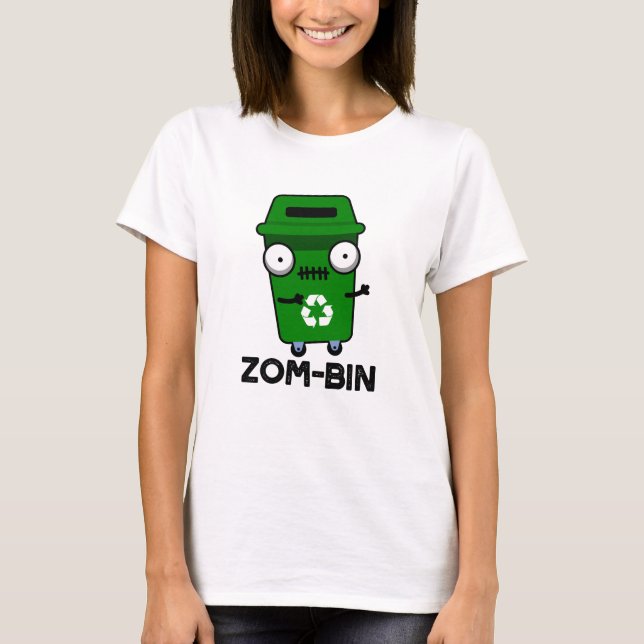 Camiseta Trocadilho de Caixa Zombie Dia de as Bruxas engraç (Frente)