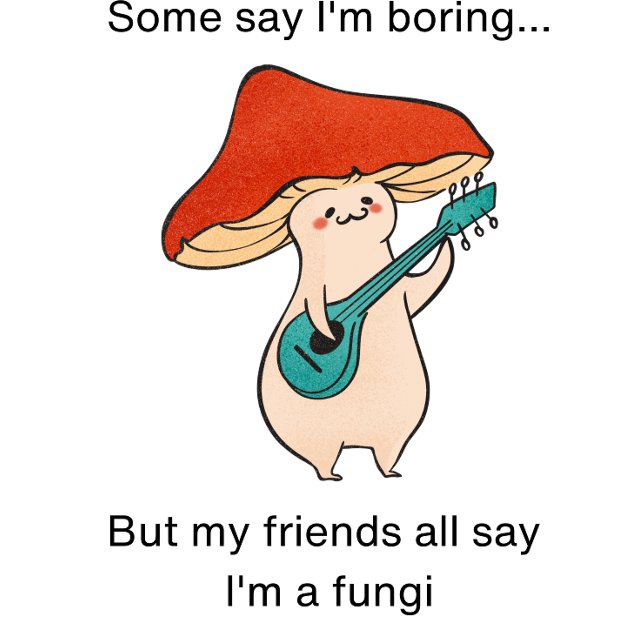 Camiseta trocadilho de cogumelos (Criador carregado)