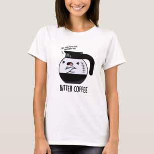 Camiseta Trocadilho de Comida em café