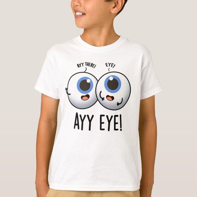 Camiseta Trocadilho de IA Engraçado Olho  (Frente)