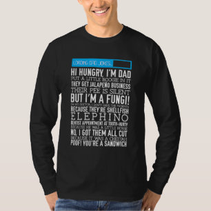 Camiseta trocadilhos engraçados de carregamento de presente